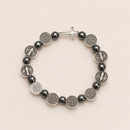 Pulseira Escudo da Fé de São Bento
