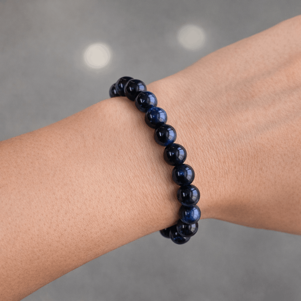 Pulseira Olho de Tigre Azul