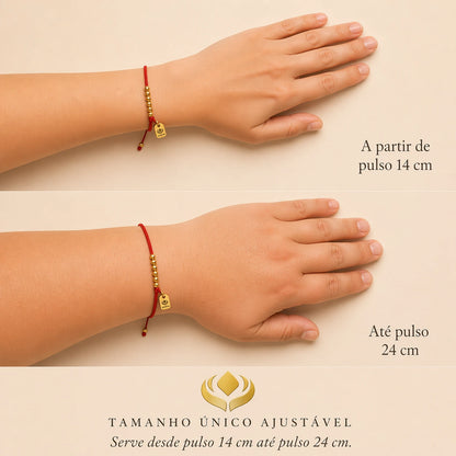 Pulseira Tibetana Vermelha da Prosperidade