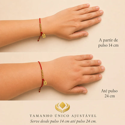 Pulseira Tibetana Vermelha da Prosperidade