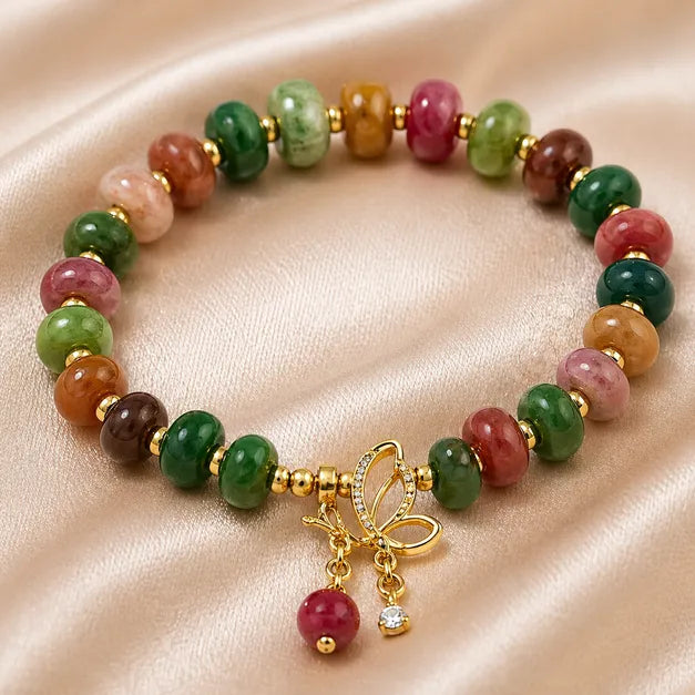 Pulseira da Paixão e Fortuna em Turmalina Colorida