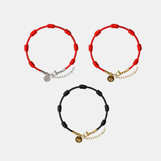 Kit 3 Pulseiras Premium dos 7 Nós — as 3 cores