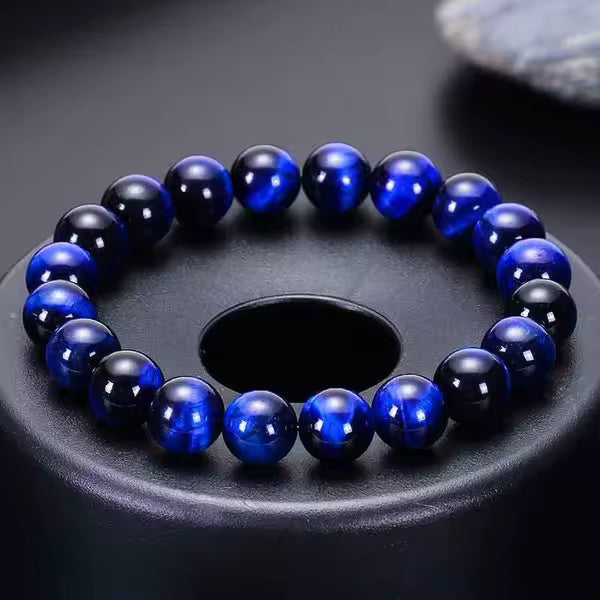 Pulseira Olho de Tigre Azul