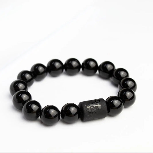 Pulseira Dragão em Obsidiana