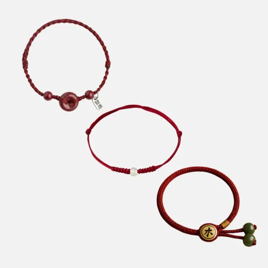 Kit Prosperidade: Leve uma Pulseira das Bênçãos + Pulseira da Proteção Conta da Sorte e Ganhe uma Tibetana da Proteção