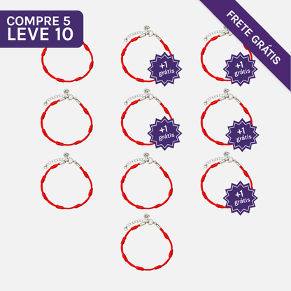 Pulseira Premium dos 7 Nós em Aço Inoxidável