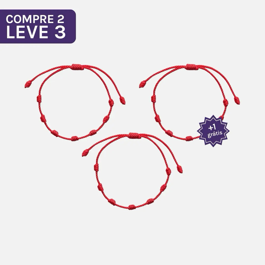 Pulseira Vermelha dos 7 Nós