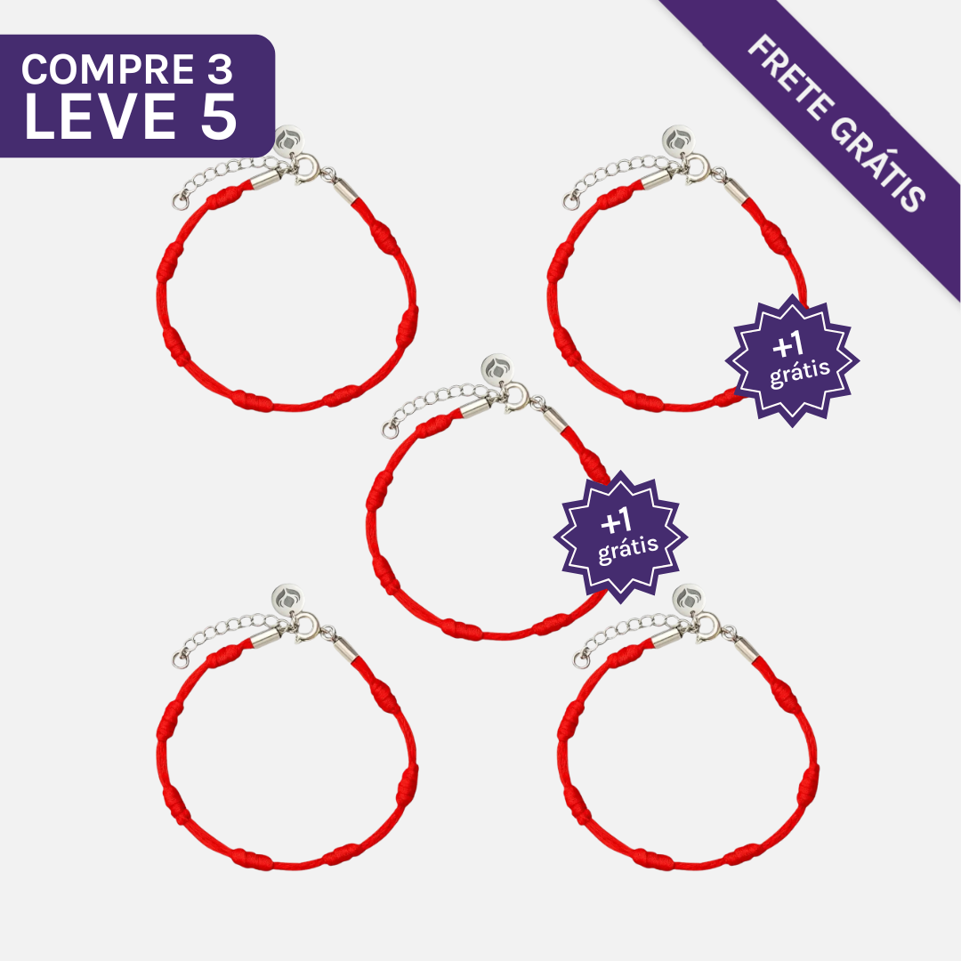 Pulseira Premium dos 7 Nós em Aço Inoxidável