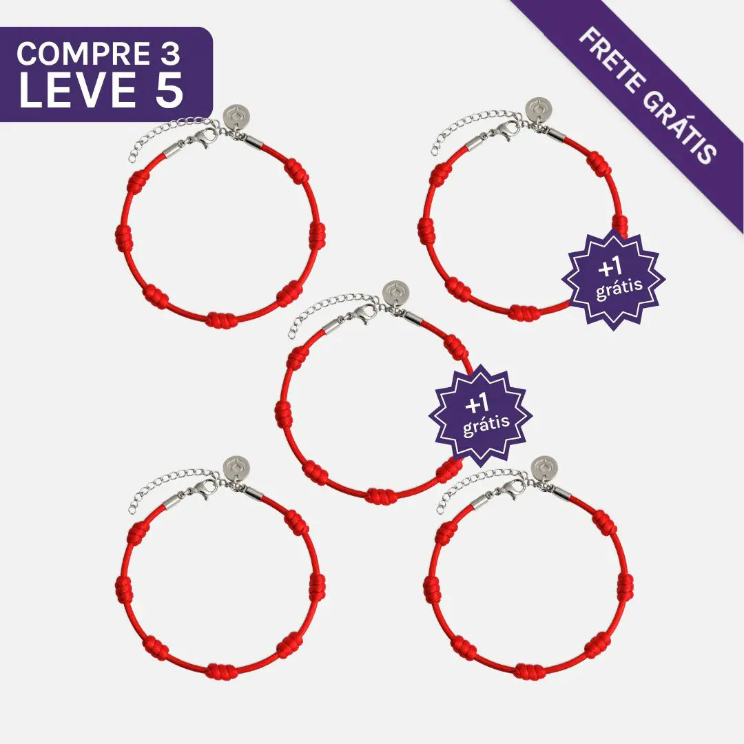 Pulseira Premium dos 7 Nós em Aço Inoxidável