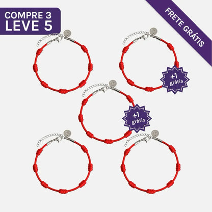 Pulseira Premium dos 7 Nós em Aço Inoxidável