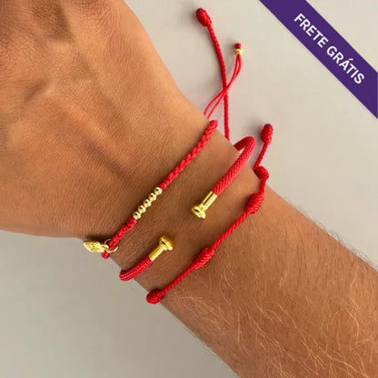 Oferta: Compre 1 Pulseira da Conexão e 7 nós e ganhe 1 Pulseira Vermelha da Prosperidade