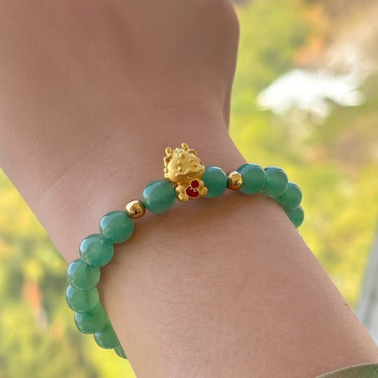 Pulseira da Sorte em Aventurina Verde