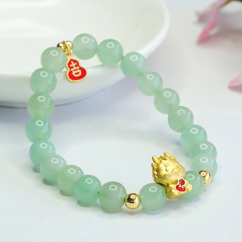 Pulseira da Sorte em Aventurina Verde