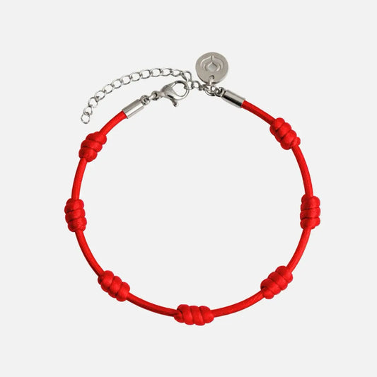 Pulseira Premium dos 7 Nós em Aço Inoxidável