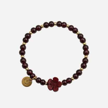 Pulseira da Purificação em Granada Natural