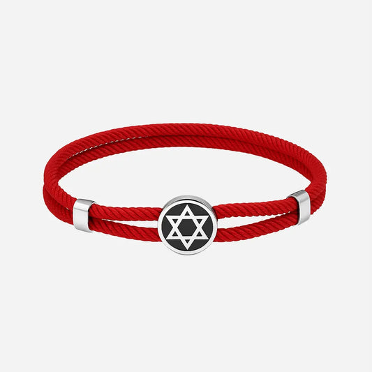 Pulseira Estrela de Davi da Proteção Vermelha