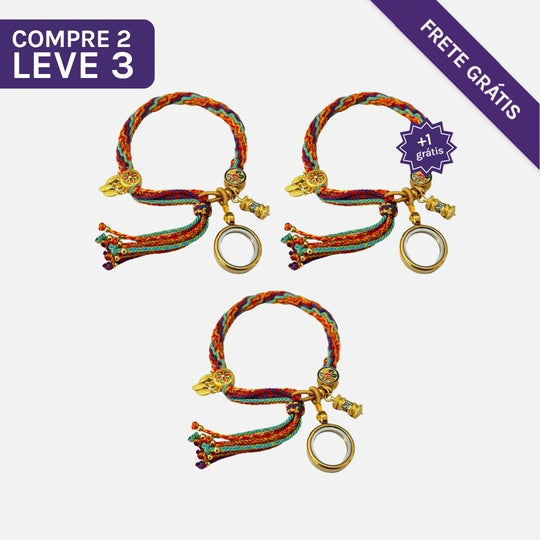 Pulseira Tibetana Colorida da Sorte