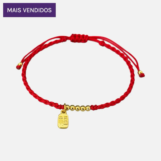Pulseira Tibetana Vermelha da Prosperidade