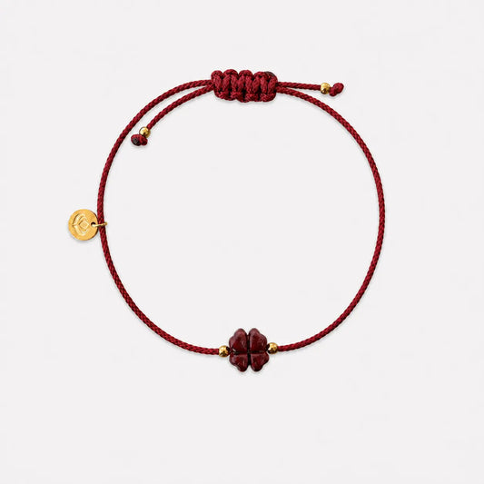 Pulseira Vermelha Trevo da Riqueza — foto principal