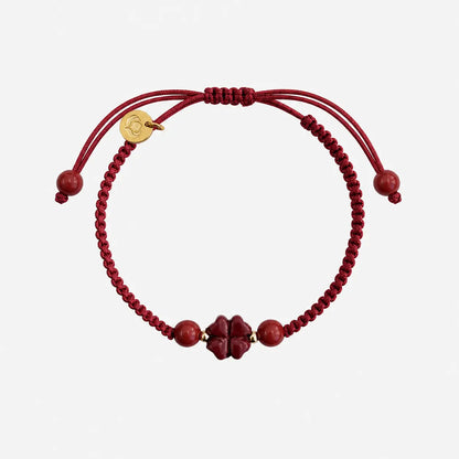 Pulseira Vermelha das Bênçãos em Trevo de Quatro Folhas — foto principal