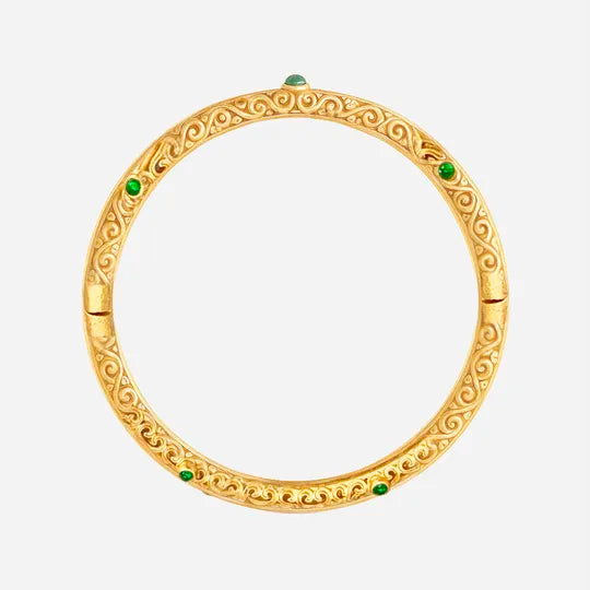 Pulseira da Calma em Jade Ciano