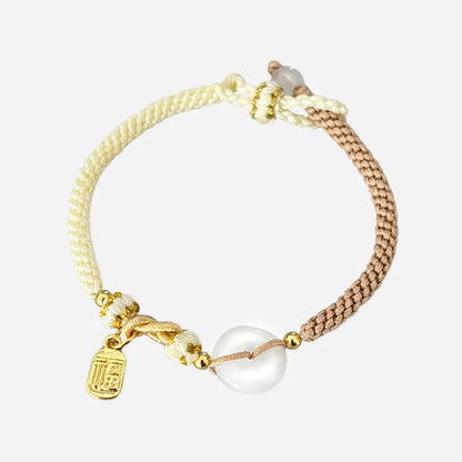 Pulseira da Positividade em Ágata Branca