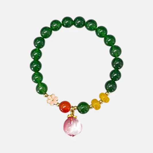 Pulseira da Gratidão em Quartzo Verde