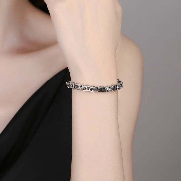 Pulseira da Sorte e Sucesso em Aço Inoxidável