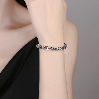 Pulseira da Sorte e Sucesso em Aço Inoxidável