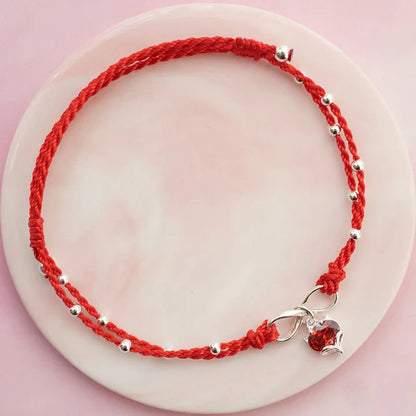 Tornozeleira Vermelha do Amor Infinito