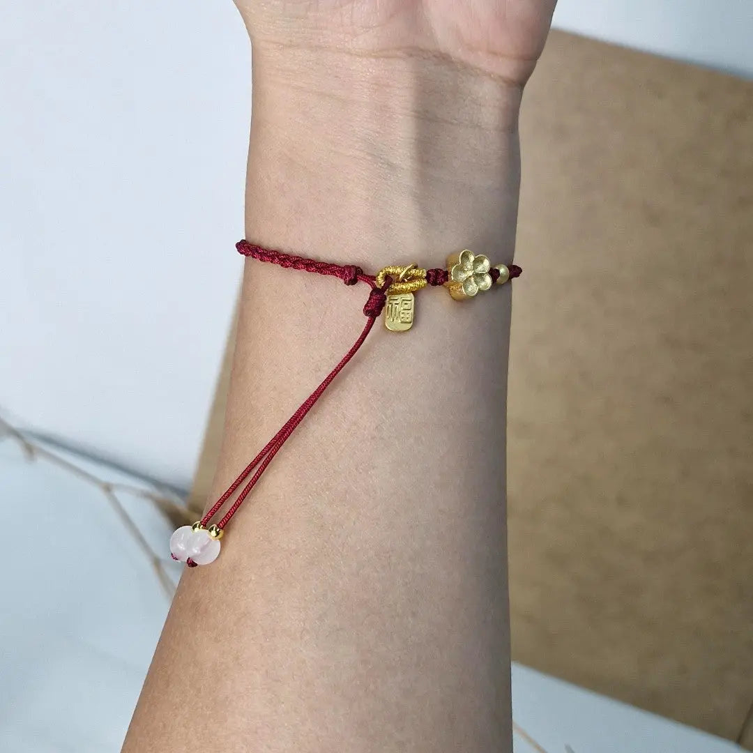 Pulseira Flor de Pêssego da Fortuna