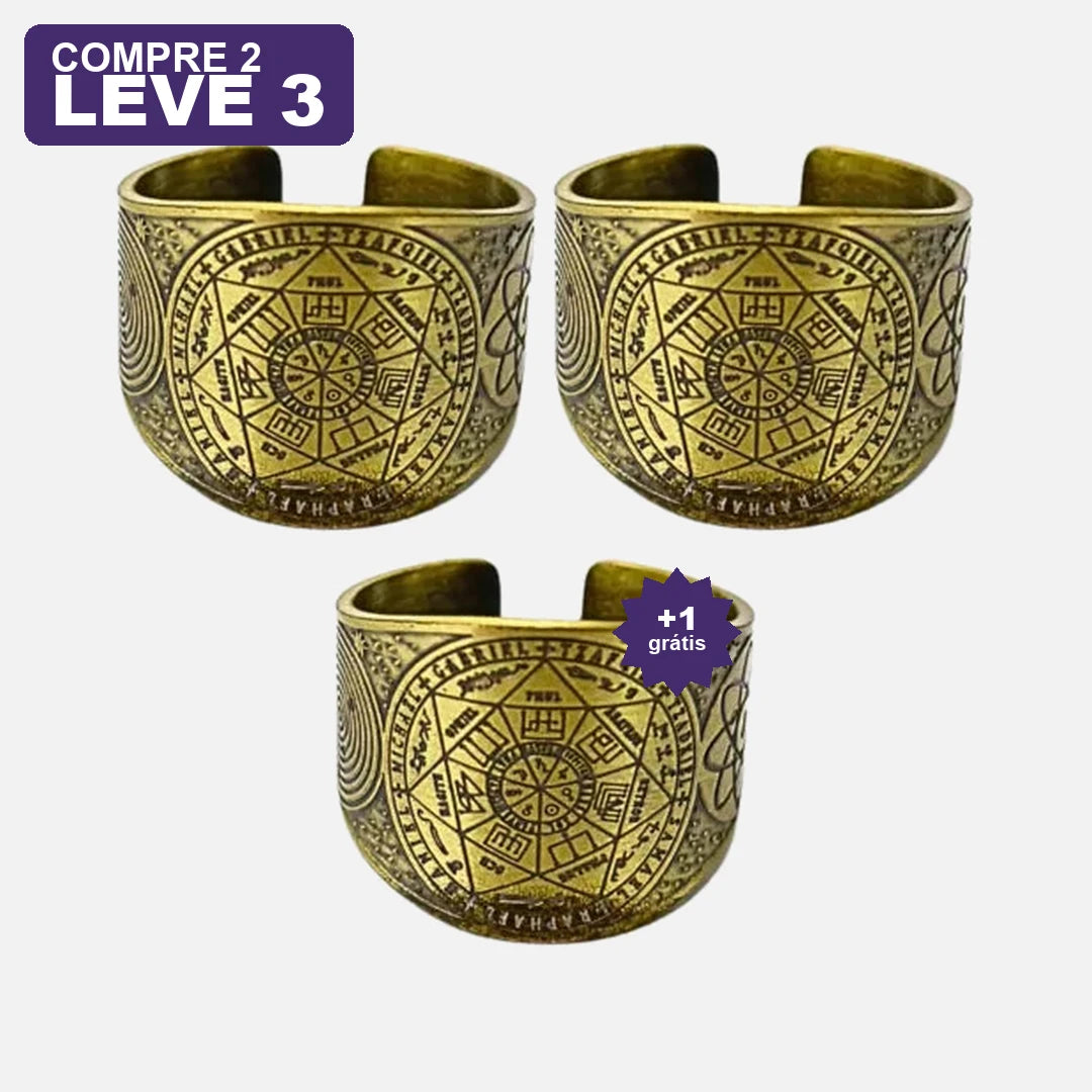 Anel 7 Arcanjos — oferta leve 3 pague 2