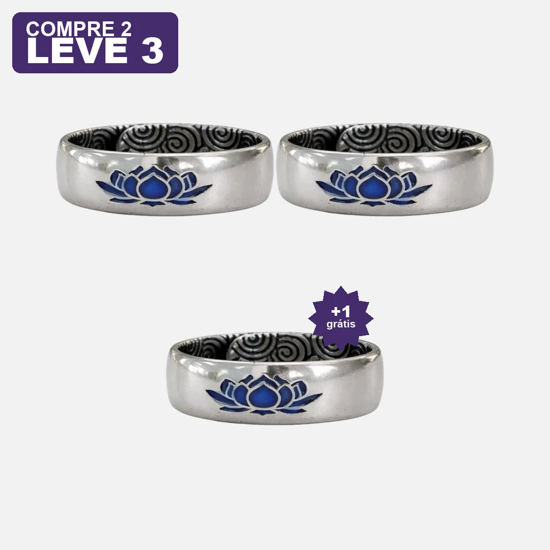 Anel do Recomeço em Lótus — oferta leve 3 pague 2
