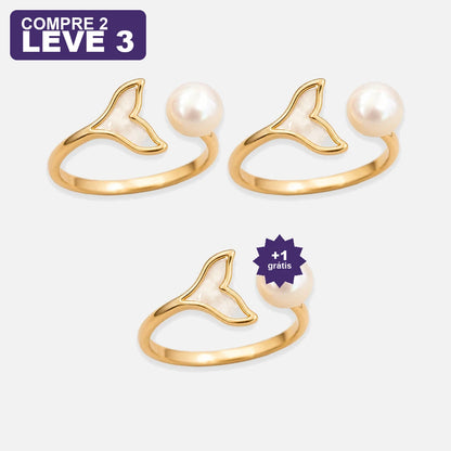 Anel Pérola do Encanto — oferta leve 3 pague 2