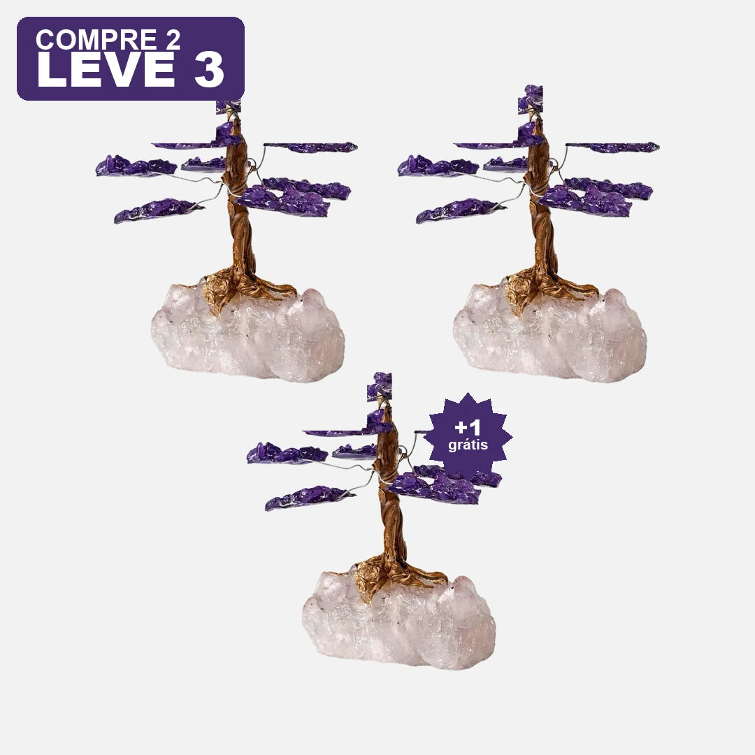 Árvore de Ametista para Proteção — oferta leve 3 pague 2