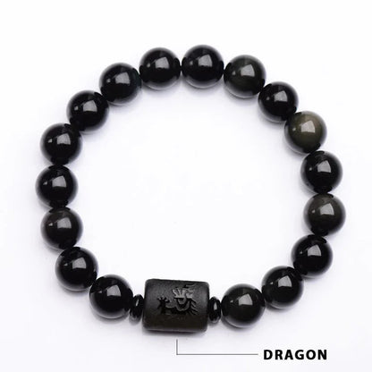 Pulseira Obsidiana Negra Limpeza da Alma