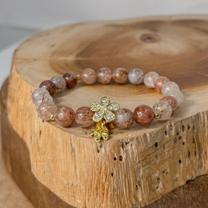 Pulseira da Riqueza em Quartzo Rutilado e Citrino