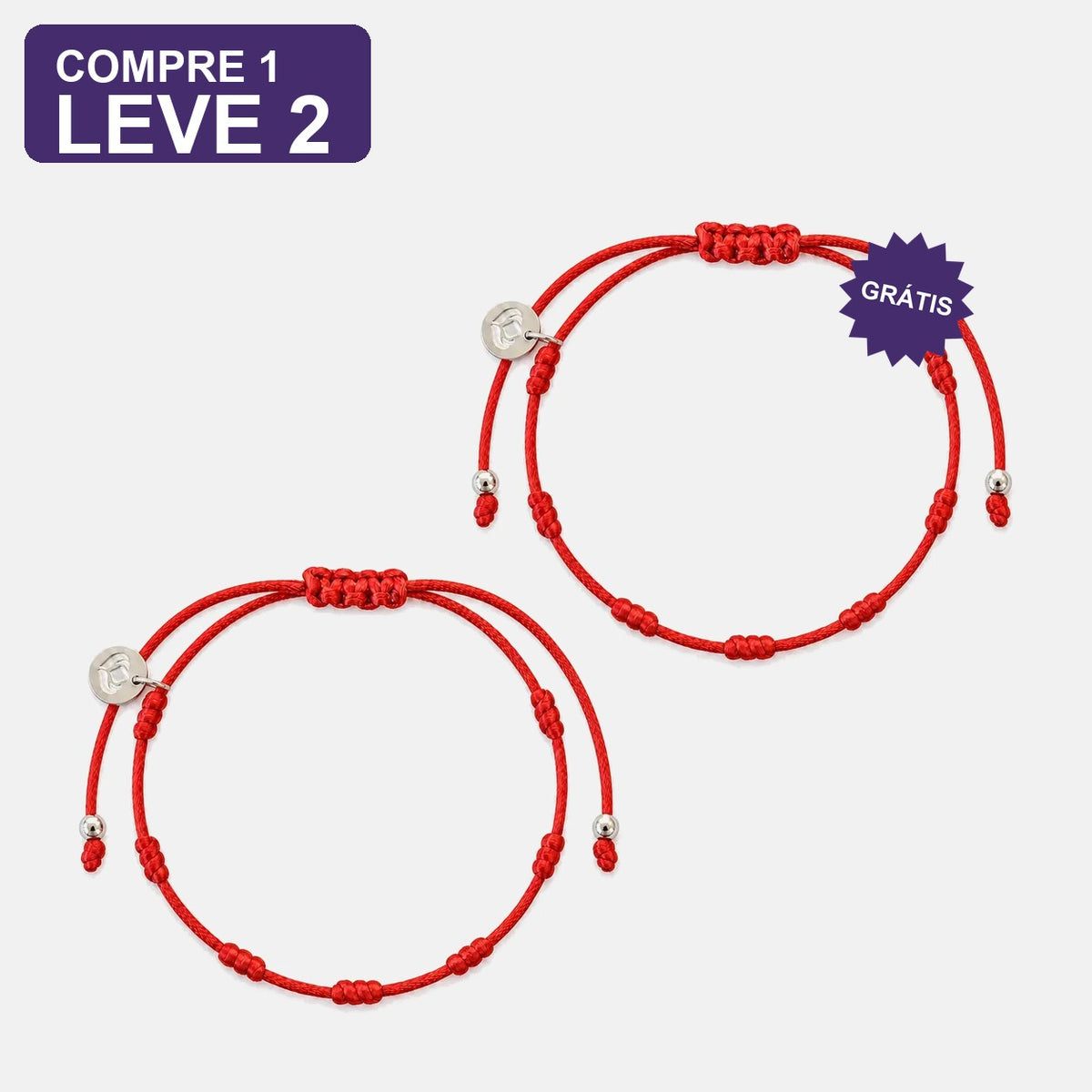 Pulseira Premium dos 7 Nós para Adultos: Compre 1 e Leve 2, duas unidades