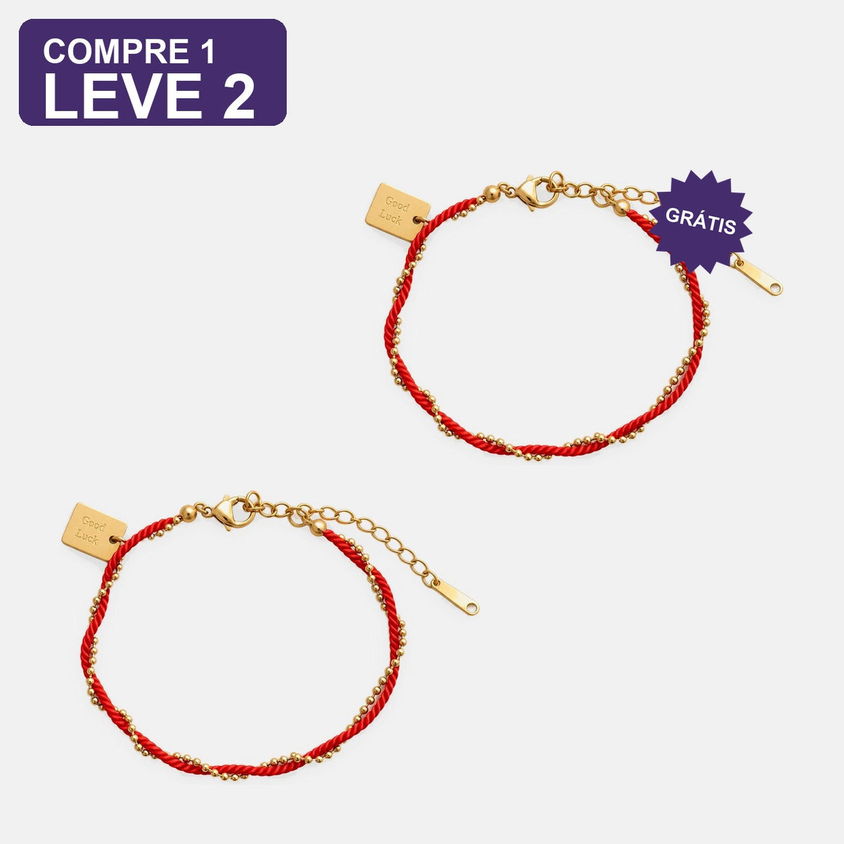 Pulseira Fio da Proteção: Compre 1 e Leve 2, duas unidades