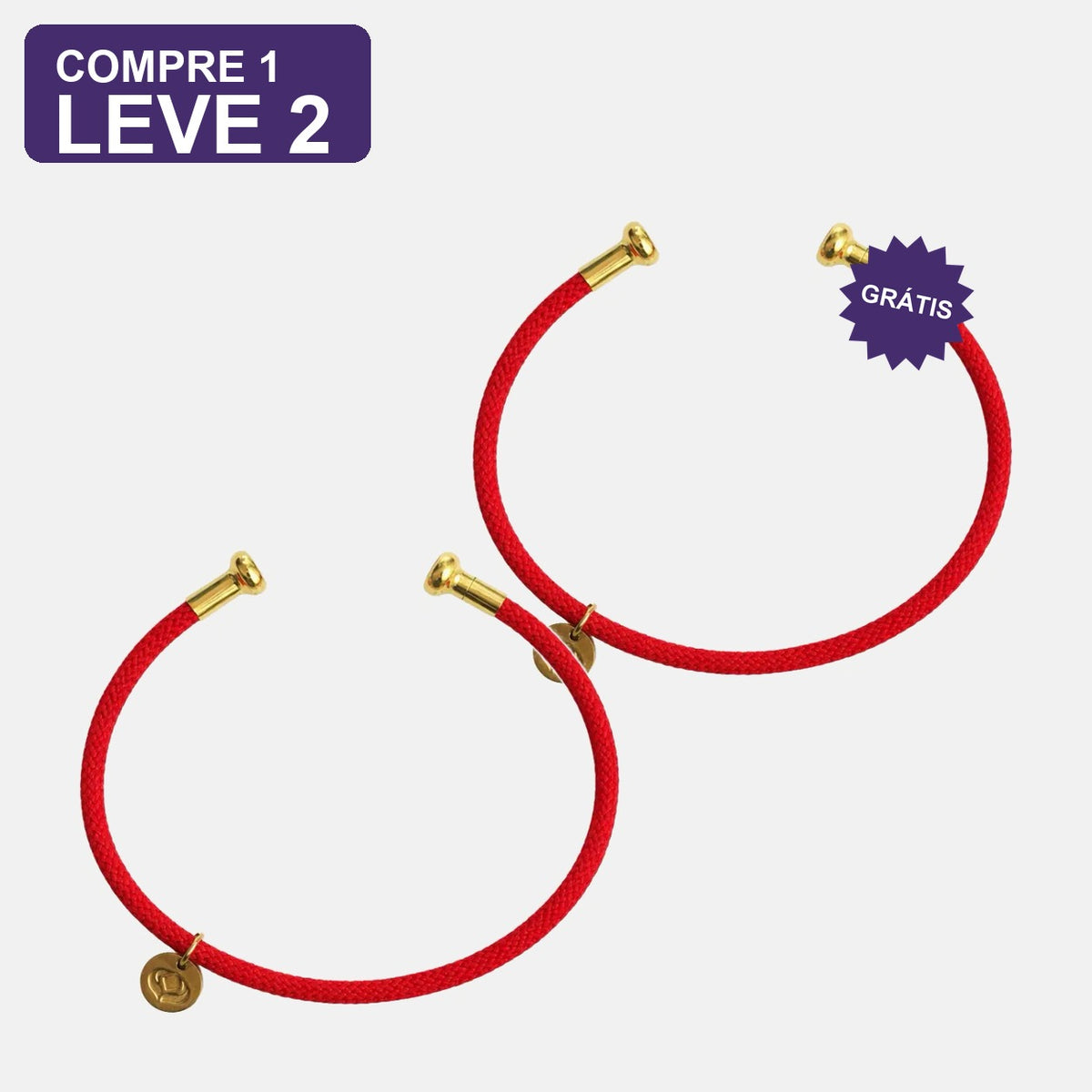 Pulseira Vermelha da Conexão: Compre 1 e Leve 2, duas unidades