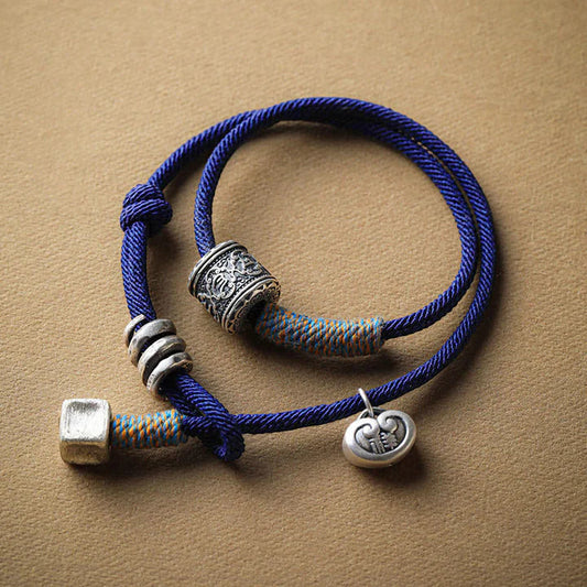 Pulseira Tibetana Azul Om Mani Padme Hum