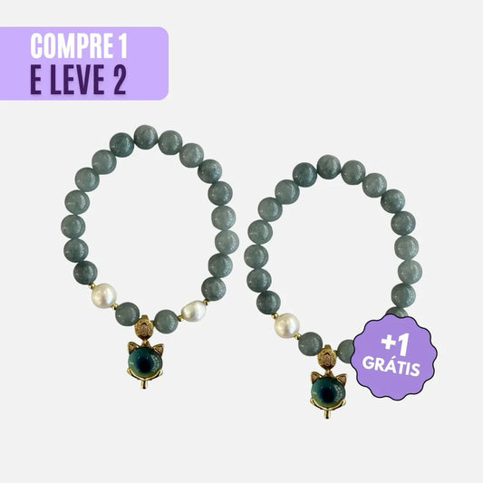 Pulseira Raposa da Sorte em Jade