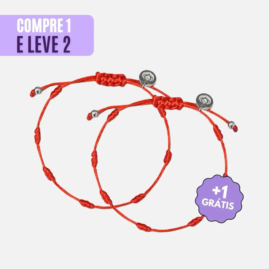 [Compre 1 e Leve 2] Pulseira Premium dos 7 Nós para Adultos