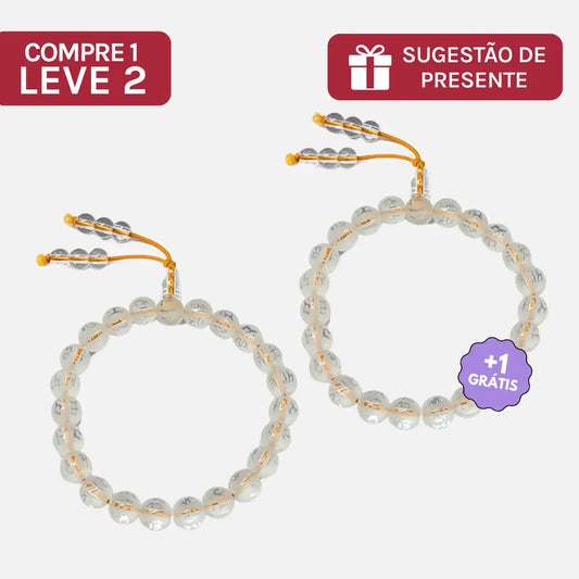 Compre 1 e Leve 2 | Pulseira da Meditação em Cristal Branco