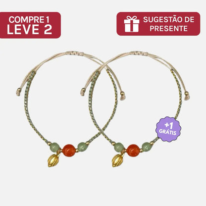 Compre 1 e Leve 2 - Pulseira da Tranquilidade em Ágata e Jade