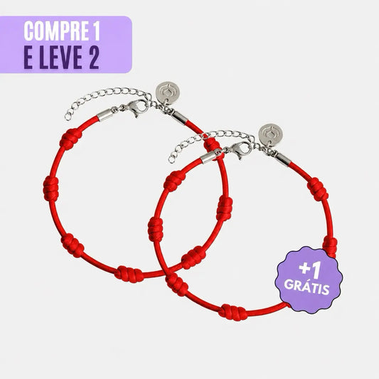Compre 1 e Leve 2 - Pulseira Premium dos 7 Nós em Aço Inoxidável