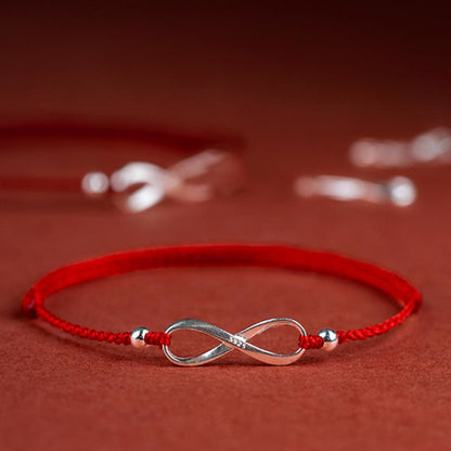 Pulseira Vermelha da Proteção de Nó Infinito