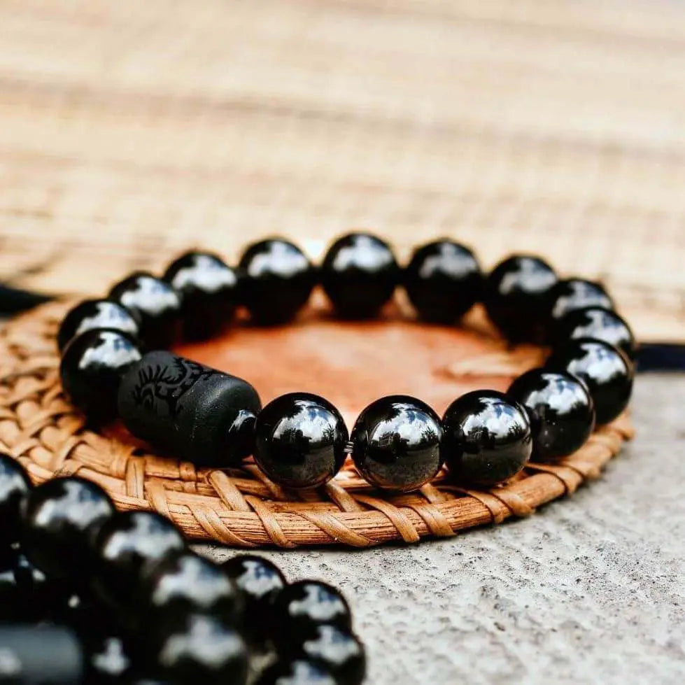 Pulseira Fênix em Obsidiana