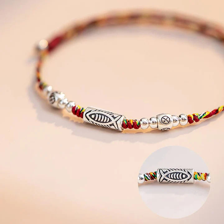 Pulseira Trançada Koi da Prosperidade