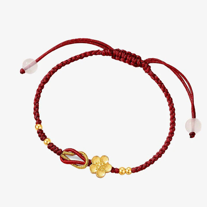 Pulseira Vermelha Flor de Cerejeira da Renovação